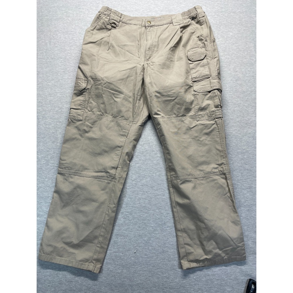 5.11 Tactical Cargo Pants Mens 42x32 (FITS 39x31) Beige Straight Leg Utility
